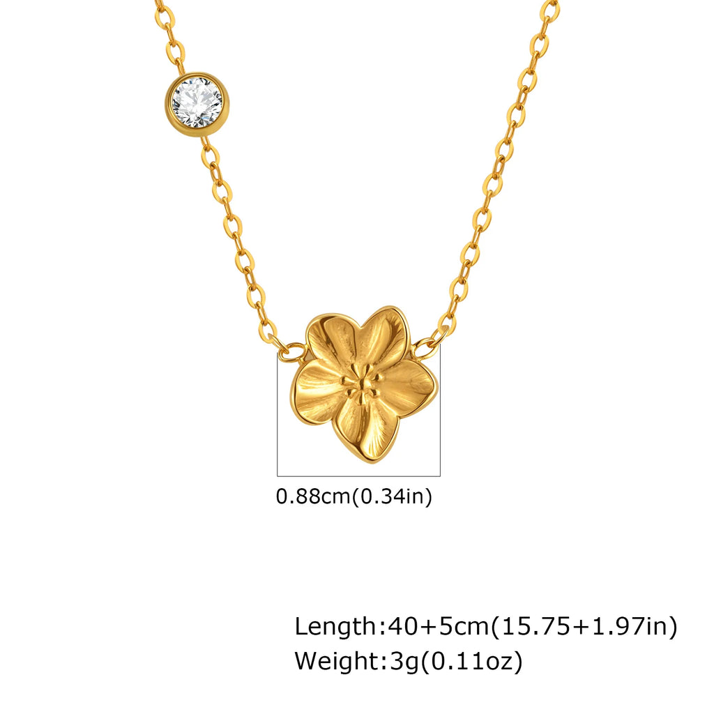 Cubic Zirconia Heart Pendant Necklace