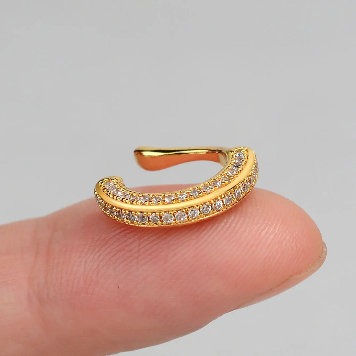 Zircon Clip On Earrings