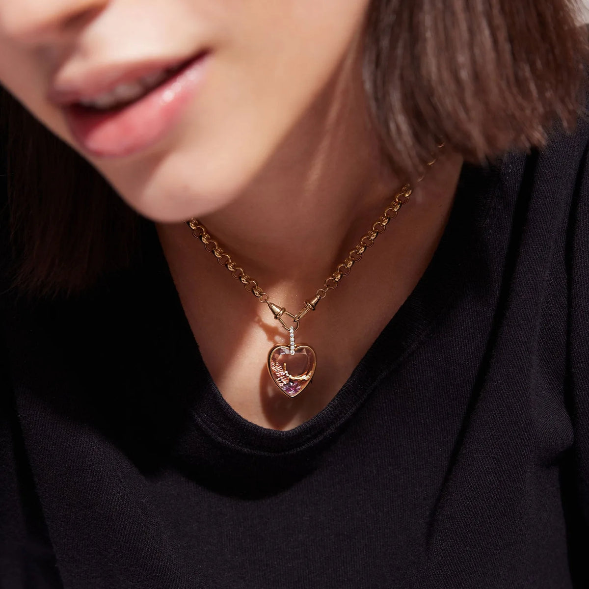 Open Ring Pendant Necklace
