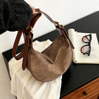 PU Leather Hobo Shoulder Bag