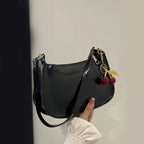 Cherry Pendant Flap Shoulder Bag
