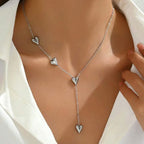 Stainless Steel Peach Pendant Necklace