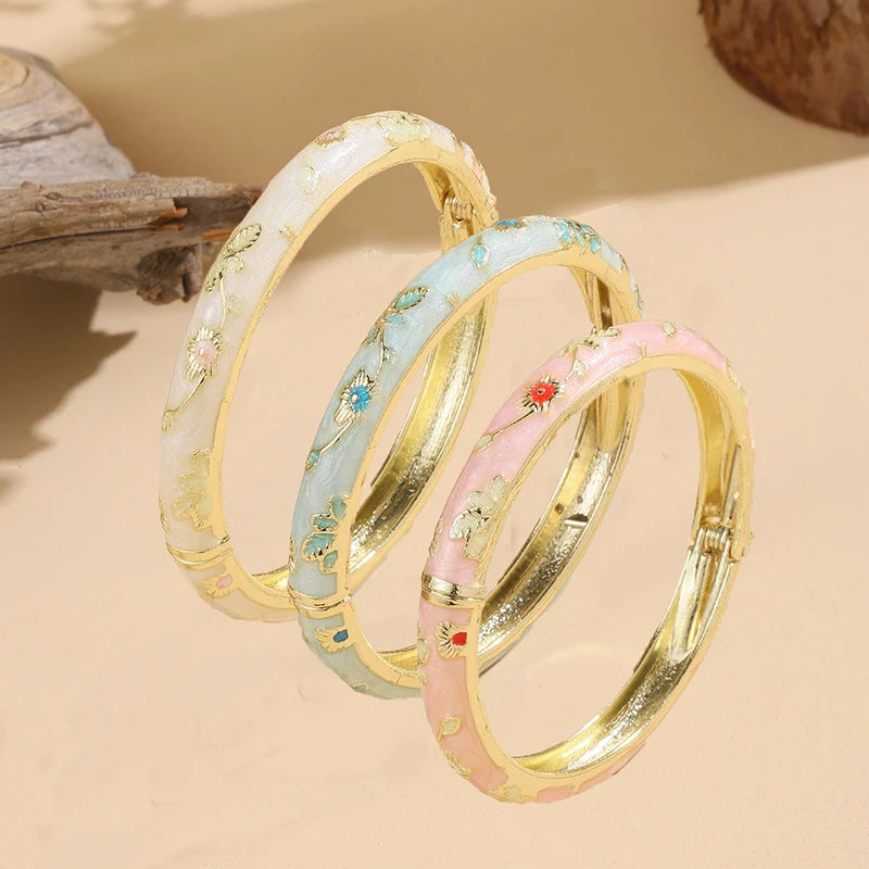Fine Small Flower Bangle