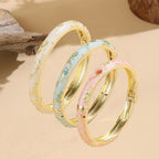 Fine Small Flower Bangle