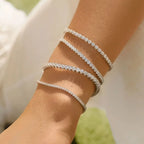 Zirconia Tennis Hip Bangle