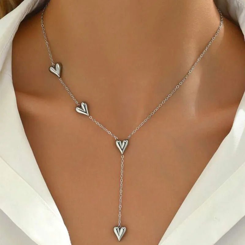 Stainless Steel Peach Pendant Necklace