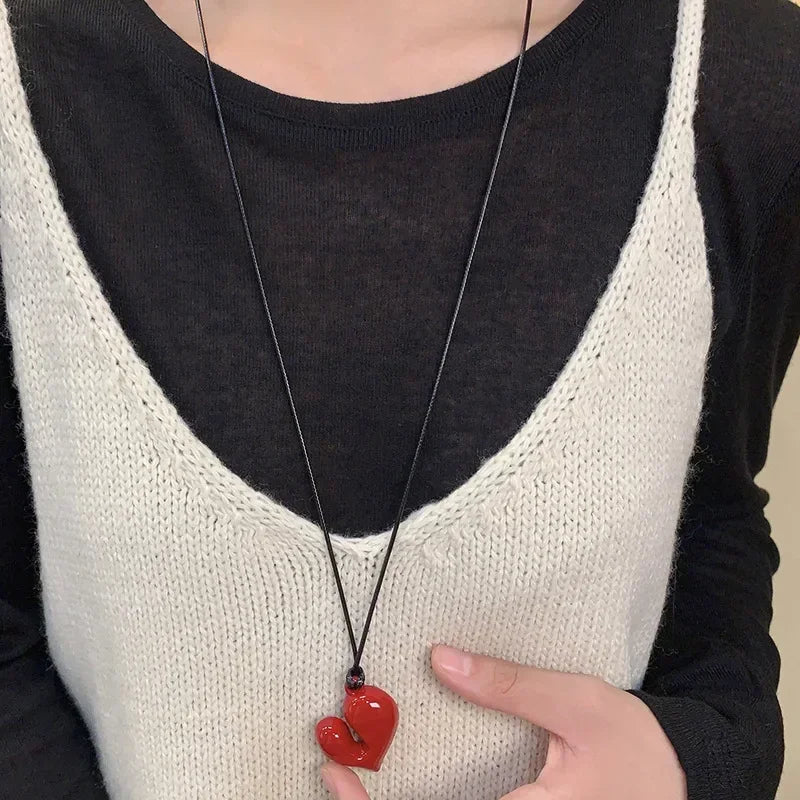 Heart 85CM Adjustable Pendant Necklace