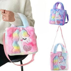 Plush Unicorn Tote Backpack