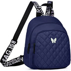 Multi-color Quilted Butterfly Backpack