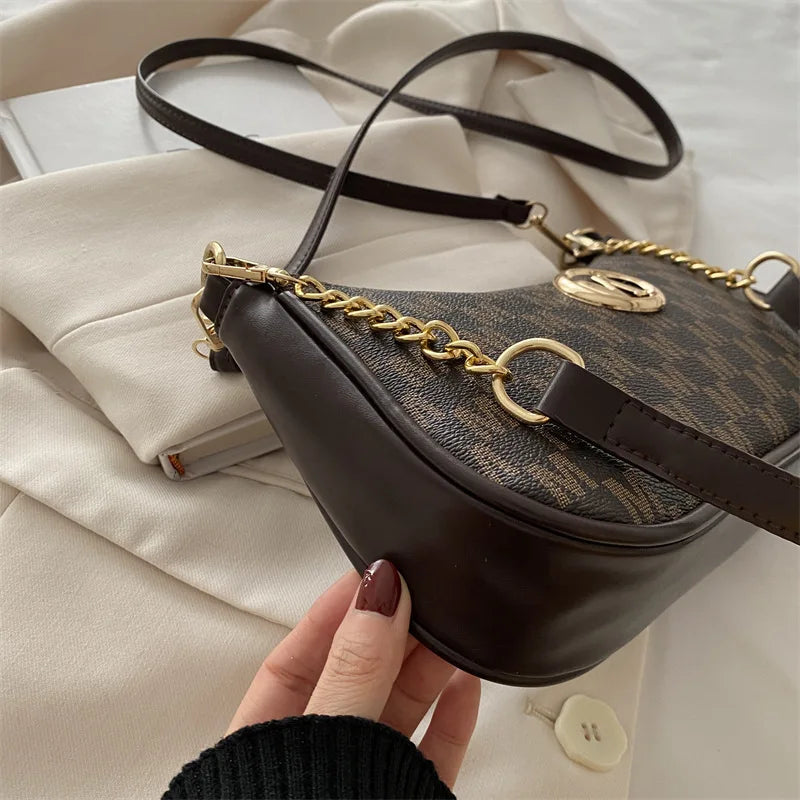 Vintage Letter Crossbody Bag