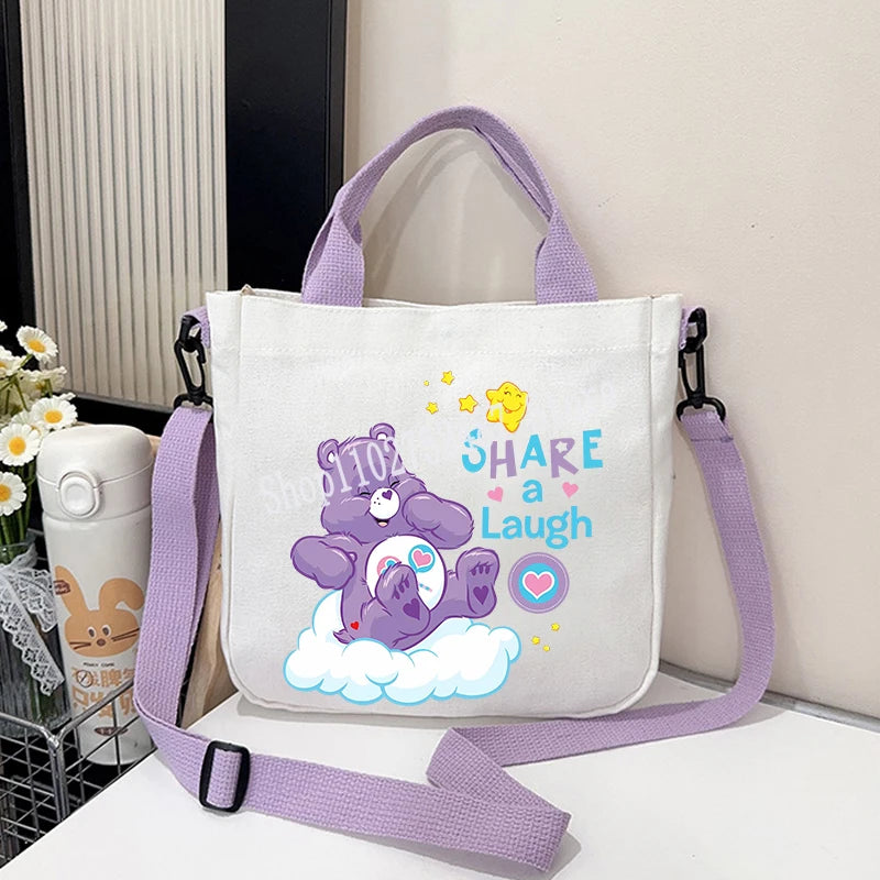 Printed Canvas Crossbody Bag