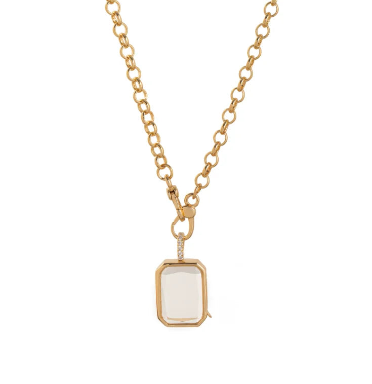 Open Ring Pendant Necklace