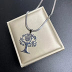 Tree Life Rhinestone Pendant Necklace