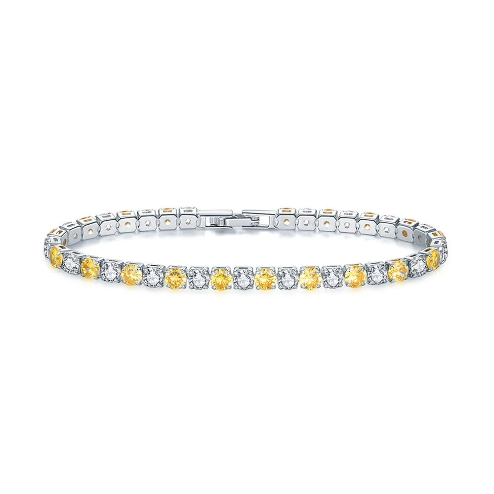 Zirconia Tennis Hip Bangle