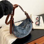 PU Leather Hobo Shoulder Bag