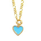 Copper Zircon Colorful Pendant Necklace