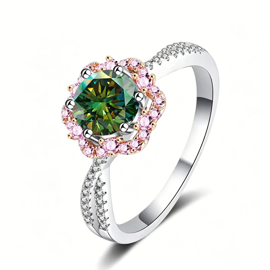 Sterling Silver Moissanite Ring