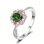 Sterling Silver Moissanite Ring