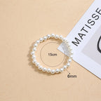 Pink Imitation Pearl Bracelet
