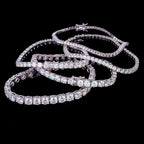 Moissanite Tennis Sterling Bracelet