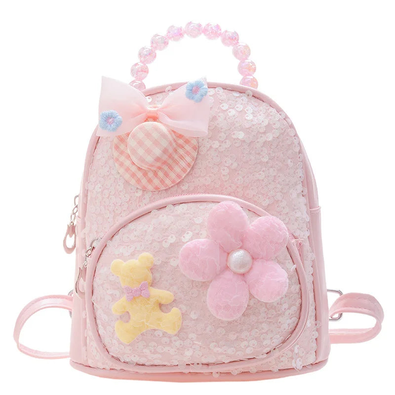 Sequined Princess Pearl Backpack