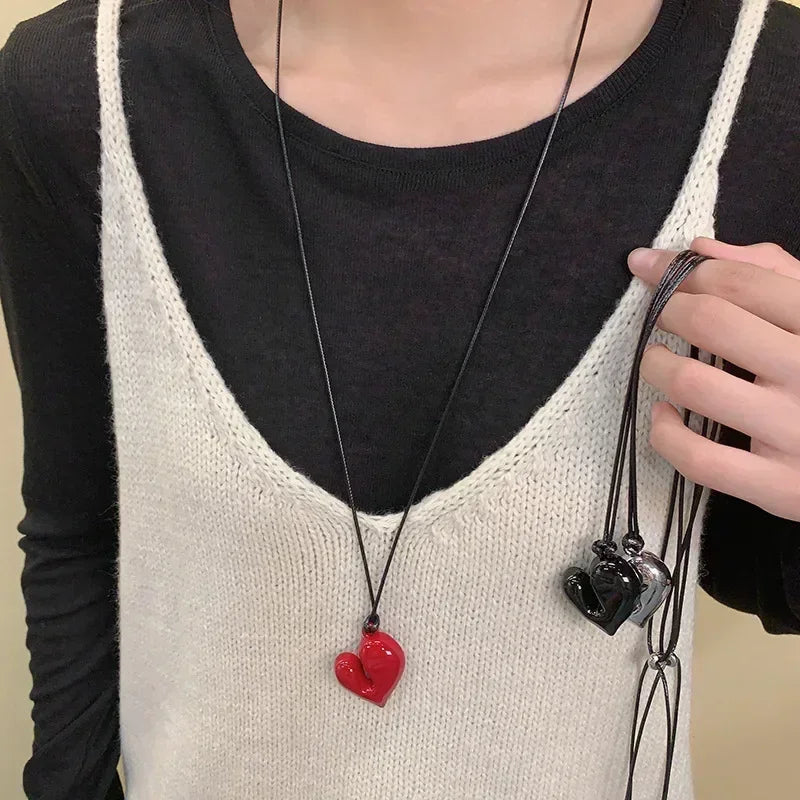 Heart 85CM Adjustable Pendant Necklace