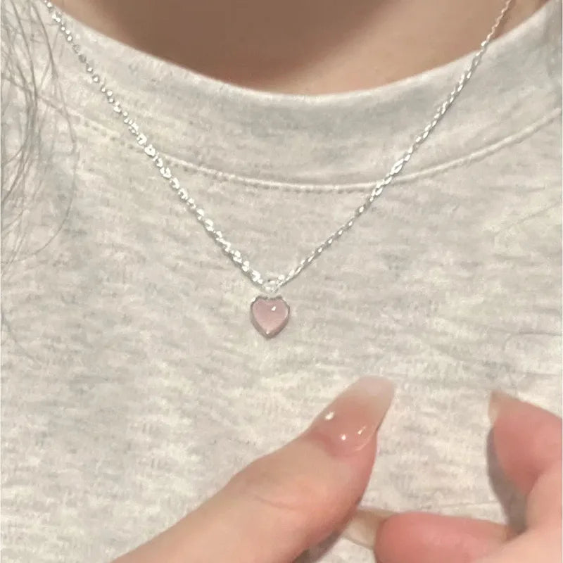 Charm Sterling Silver Pendant Necklace