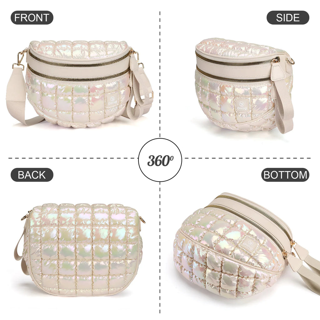 Jacquard Nylon Shell Bag