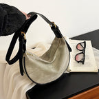 PU Leather Hobo Shoulder Bag