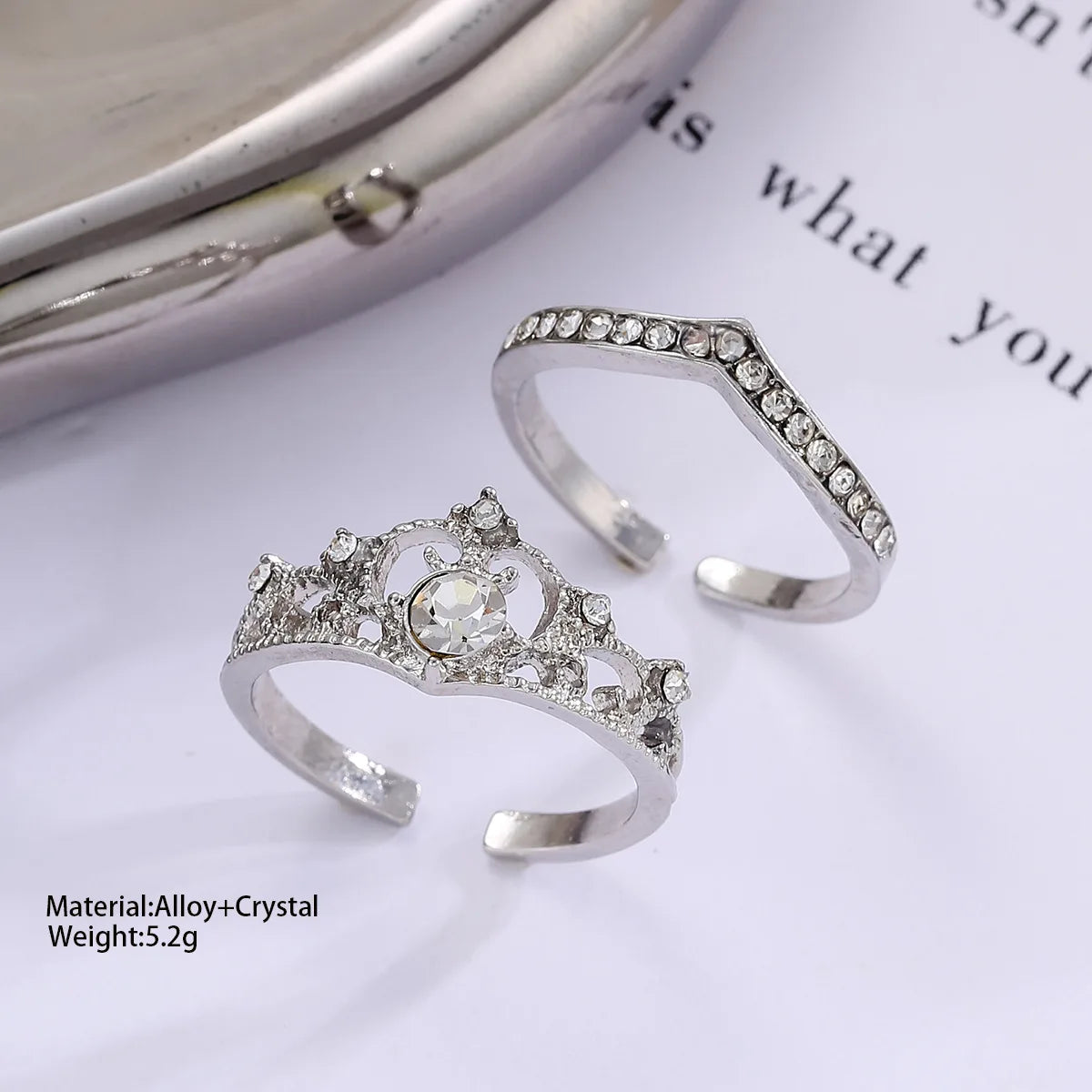 Crystal Crown Ring