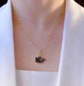 Full Crystal Pink Pendant Necklace