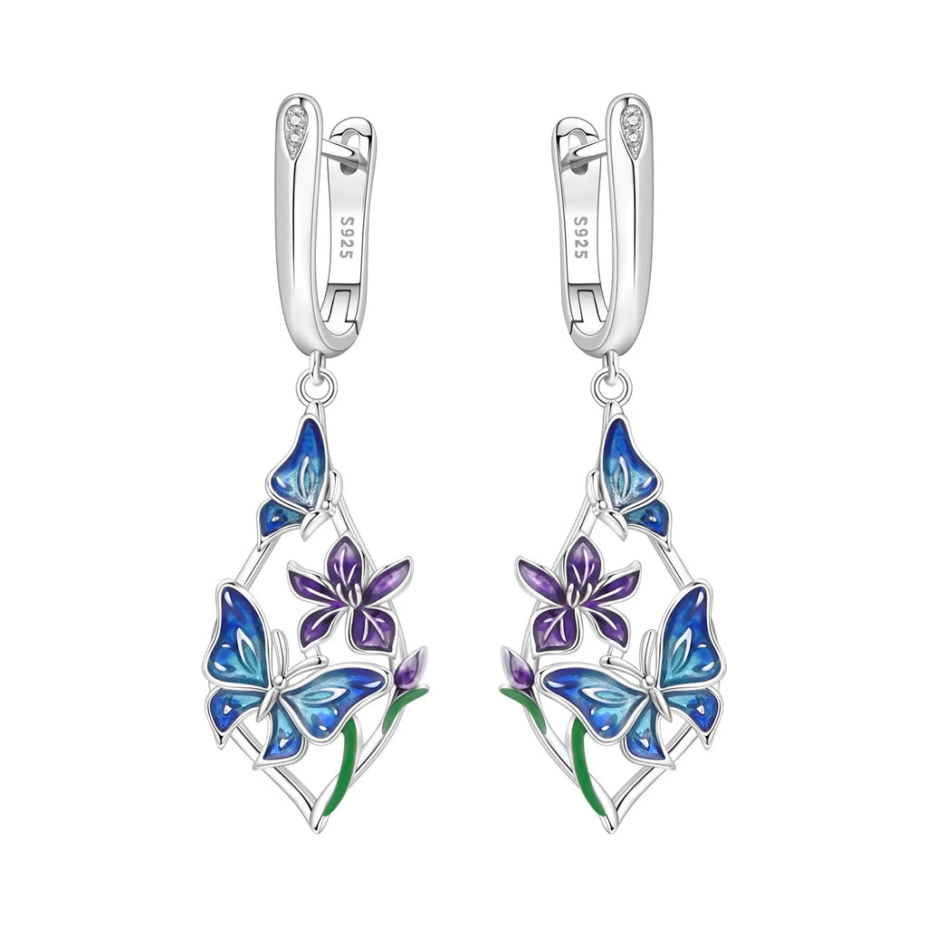 Sterling Silver Blue Earrings