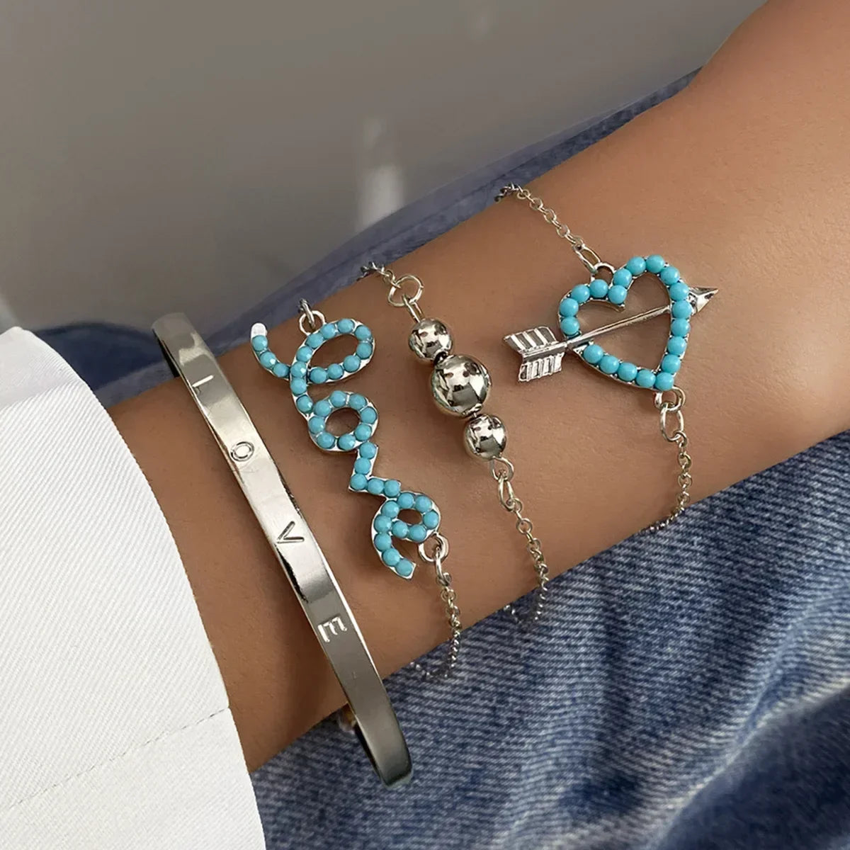 Vintage Water Drop Bangle