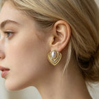 Stainless Steel Heart Earrings
