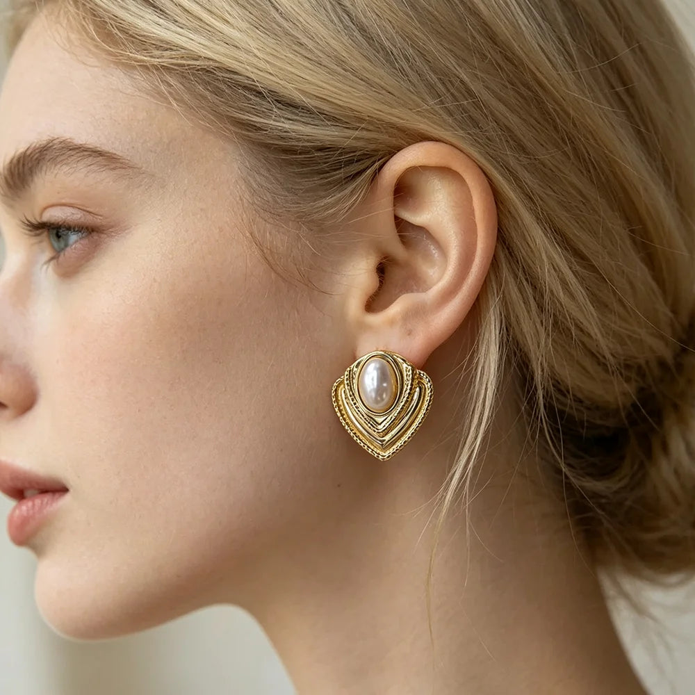 Stainless Steel Heart Earrings