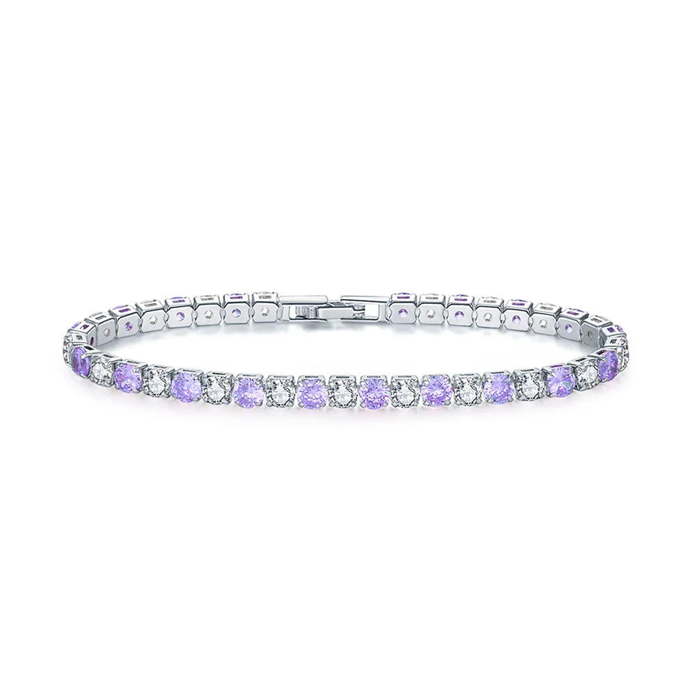 Zirconia Tennis Hip Bangle