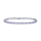 Zirconia Tennis Hip Bangle