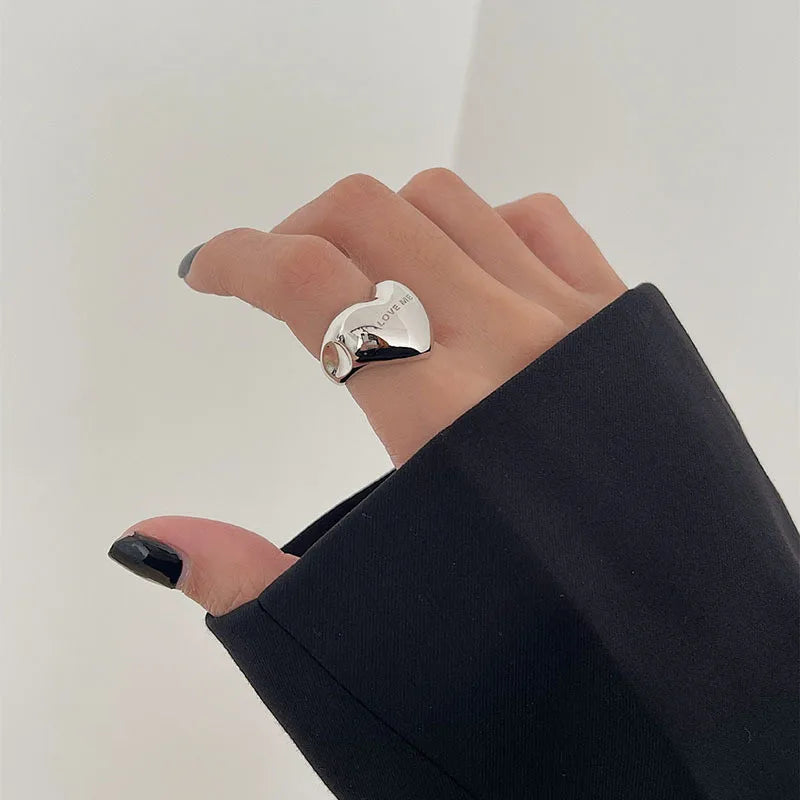 Silver Creative Love Ring