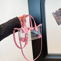 Clear PVC Hobo Crossbody Bag
