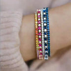 Zirconia Tennis Hip Bangle