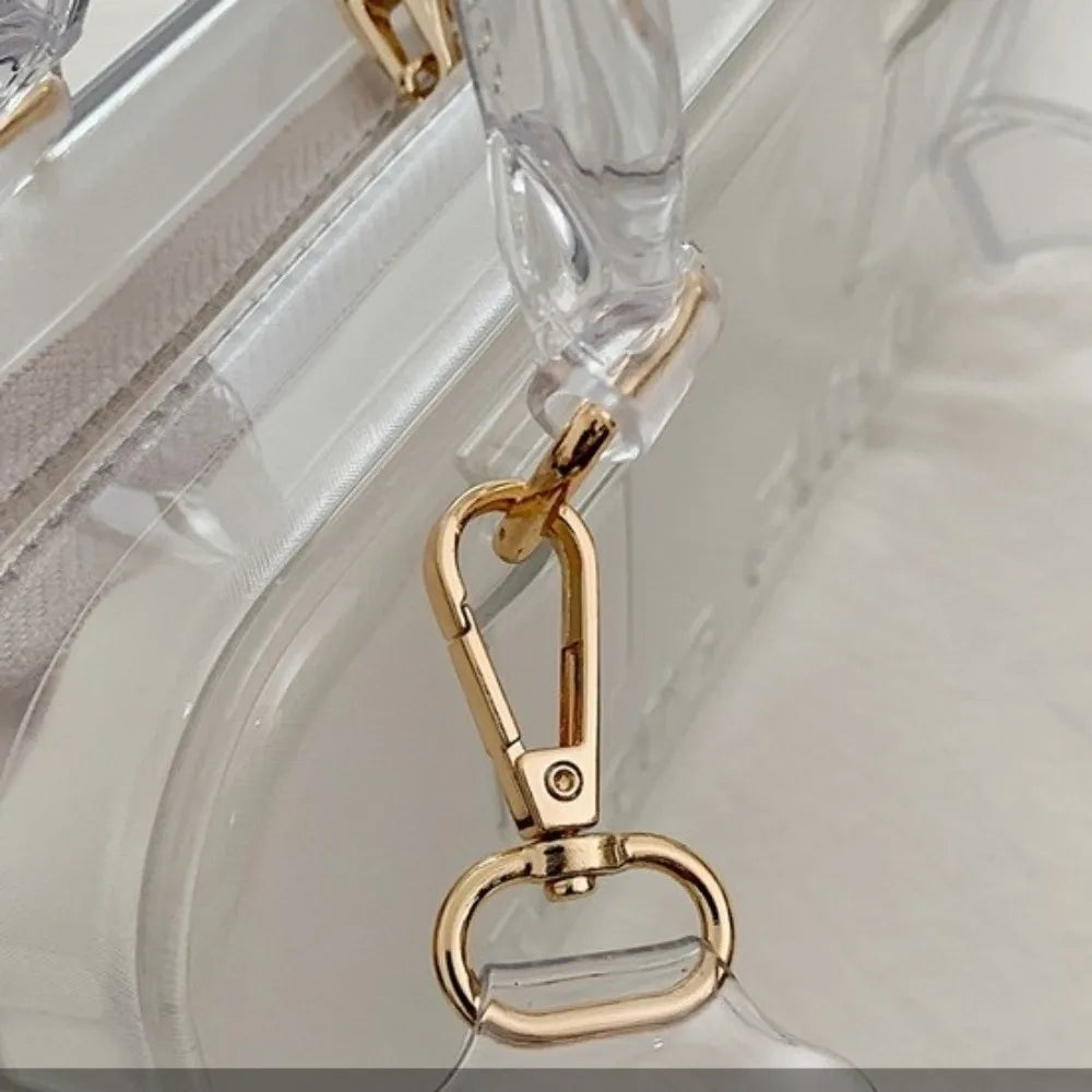 Transparent PVC Pillow Shoulder Bag