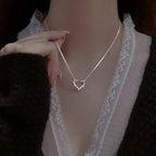 Stainless Steel Peach Pendant Necklace