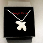 White Peace Dove Pendant Necklace