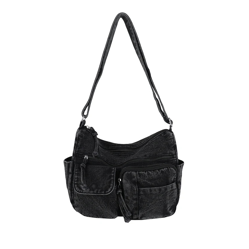 Y2K Aesthetic Washed Crossbody Purse