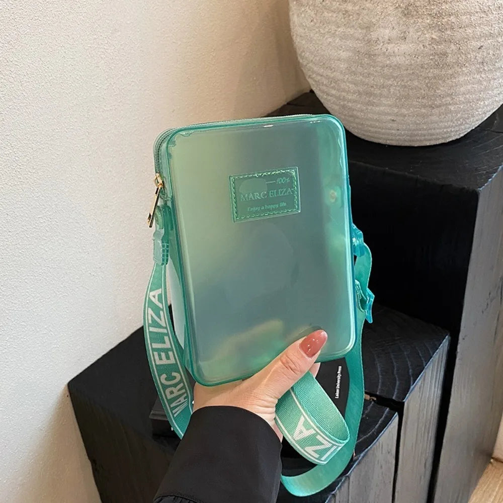 Transparent PVC Jelly Crossbody Bag