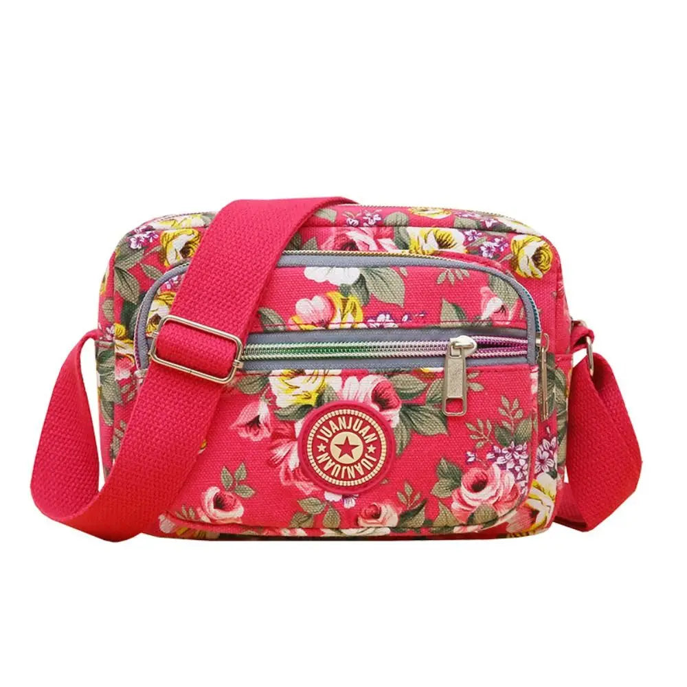 Multi-Layer Nylon Crossbody Bag
