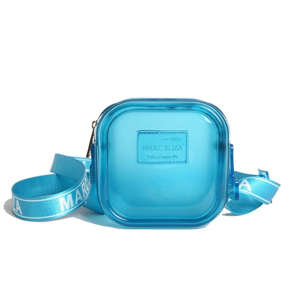 Transparent PVC Jelly Crossbody Bag
