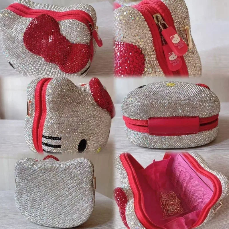Diamond Bow Chain Crossbody Bag