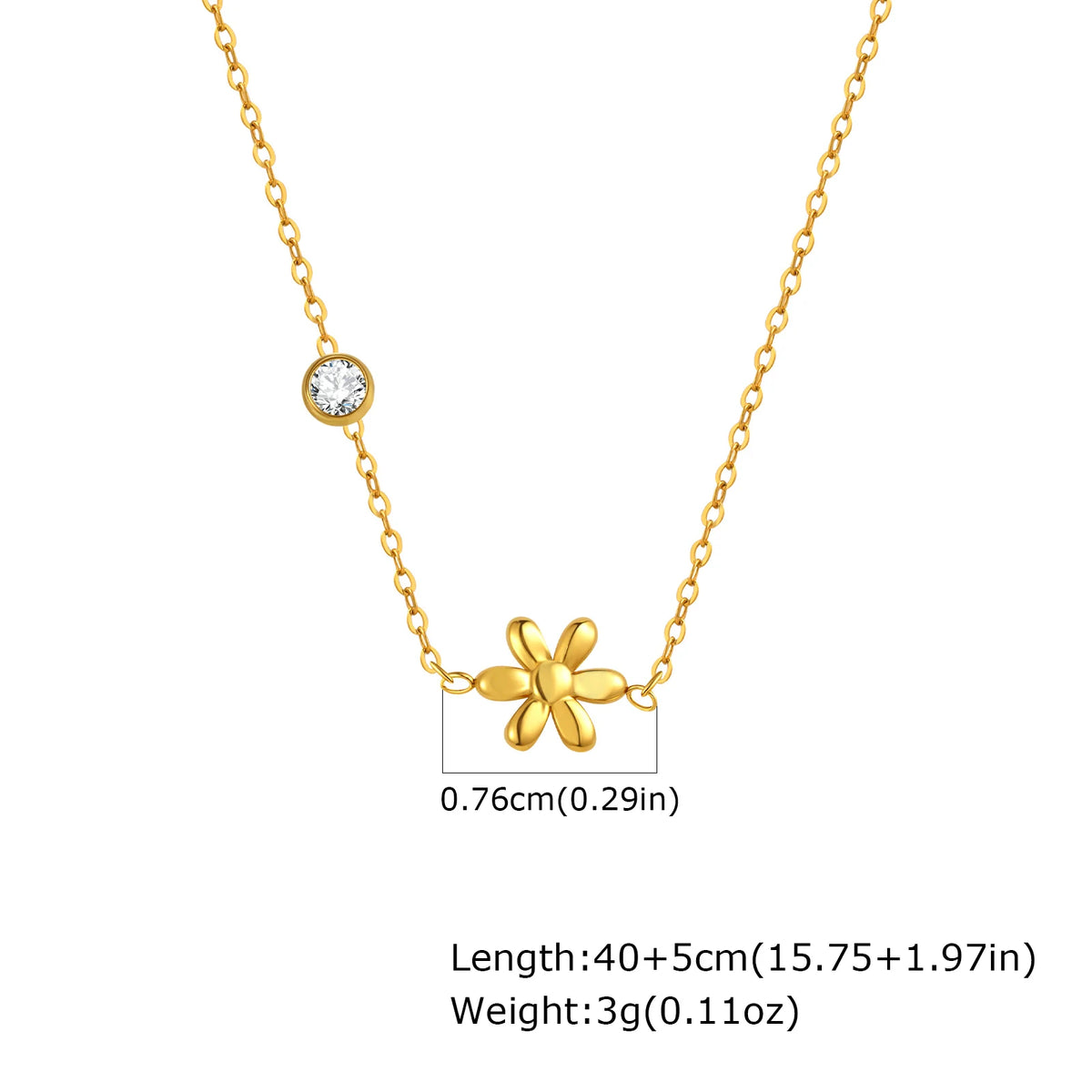 Cubic Zirconia Heart Pendant Necklace