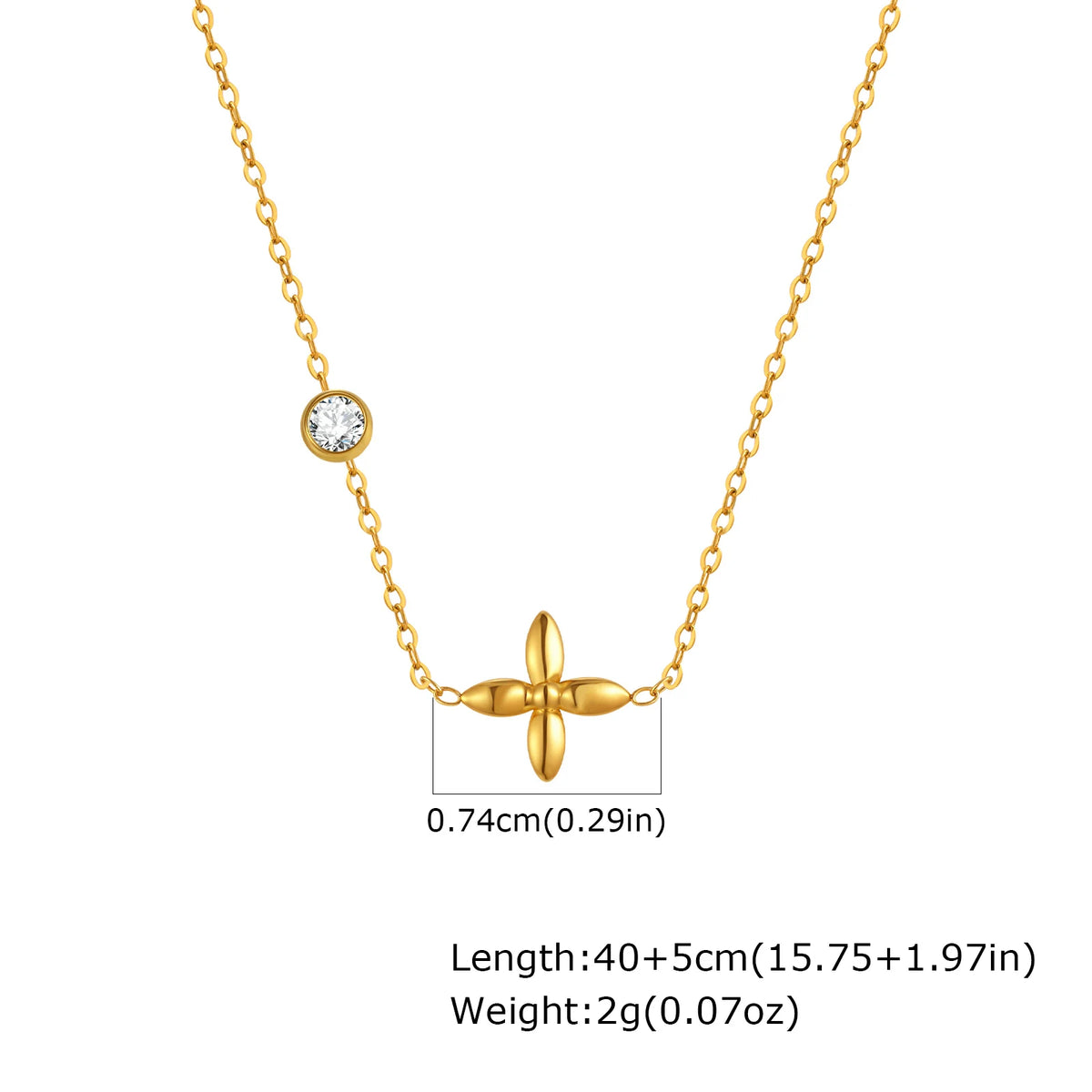 Cubic Zirconia Heart Pendant Necklace